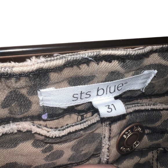 Sts Blue Ellie Leopard Print High Waist Ankle Skinny Jeans - Picture 9 of 9